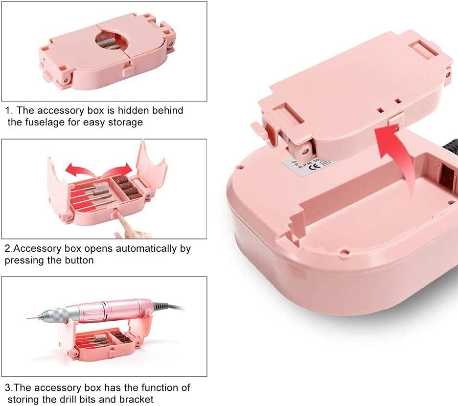 Nail Drill Electric Nail Drill Machine နဲ့ Manual File ကွာခြားချက်ကဘာလဲ။